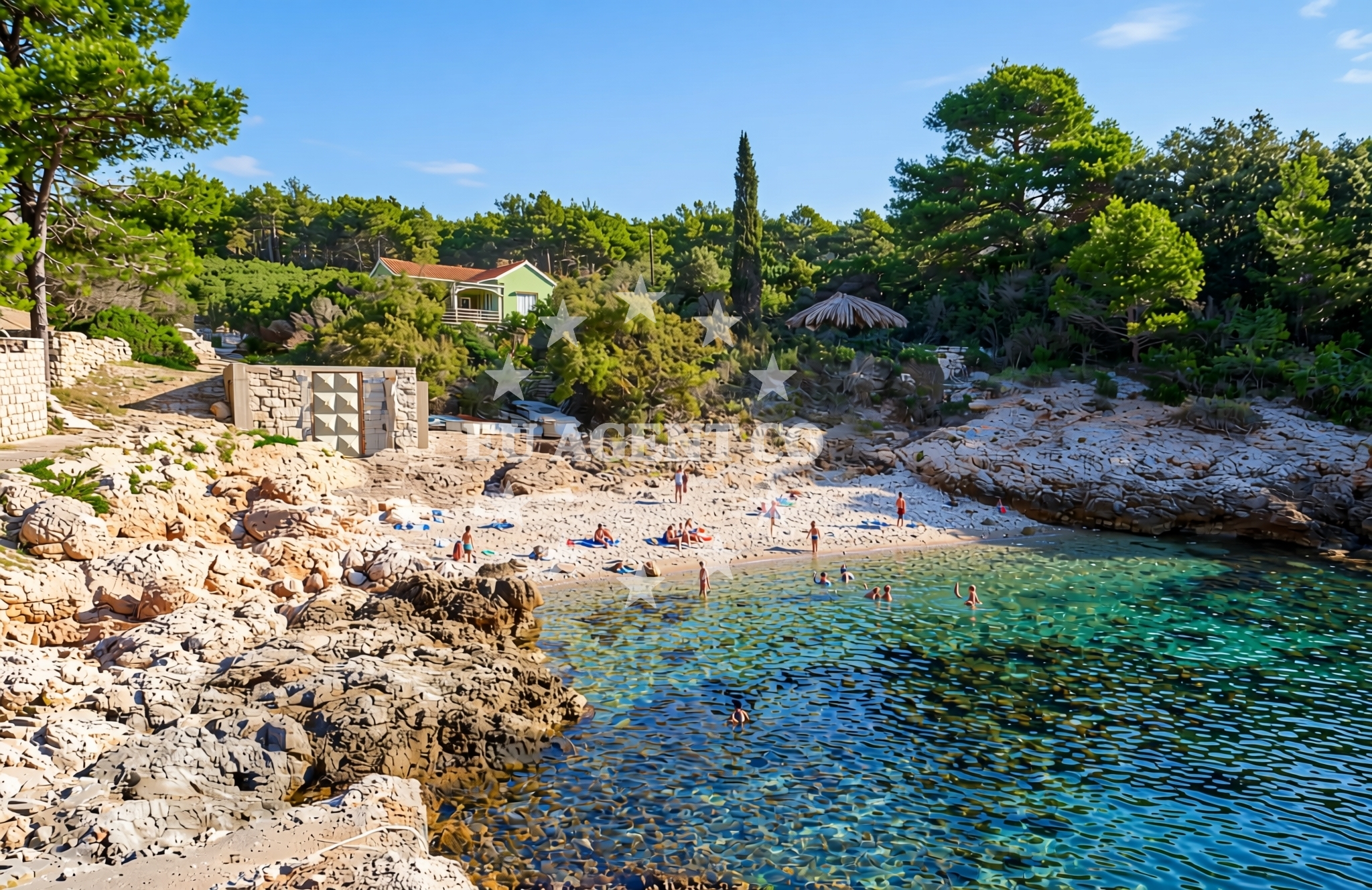 Overview of Potirna (Korčula): beaches and coves (2) in Potirna (Korčula)