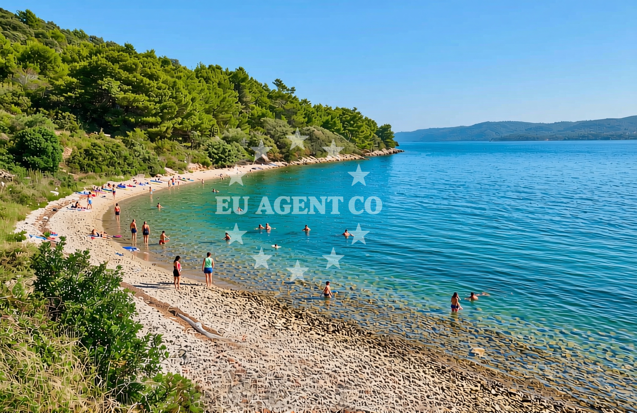 Overview of Potkapić, Zverinac (Zverinac) Beach in Potkapić