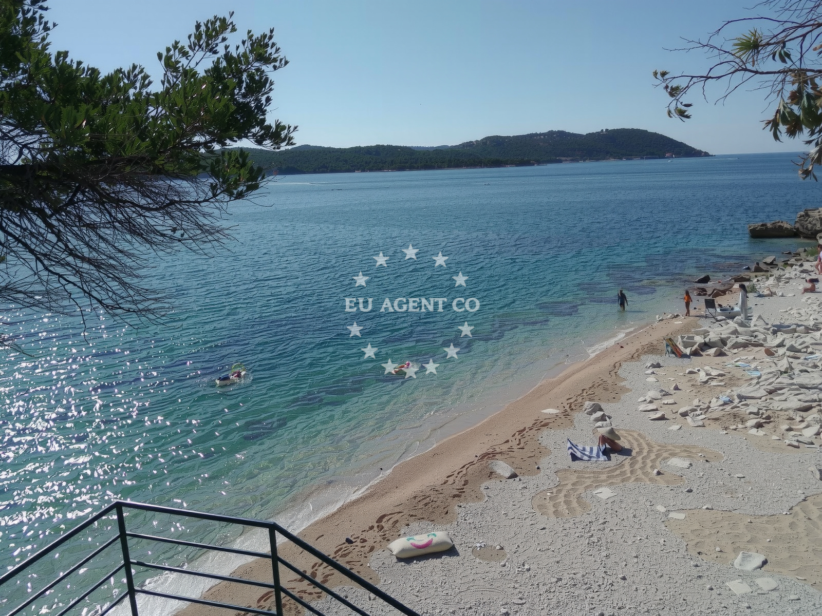 Sea and coastal view of Potok beach in Na krstu 6a, Orasac