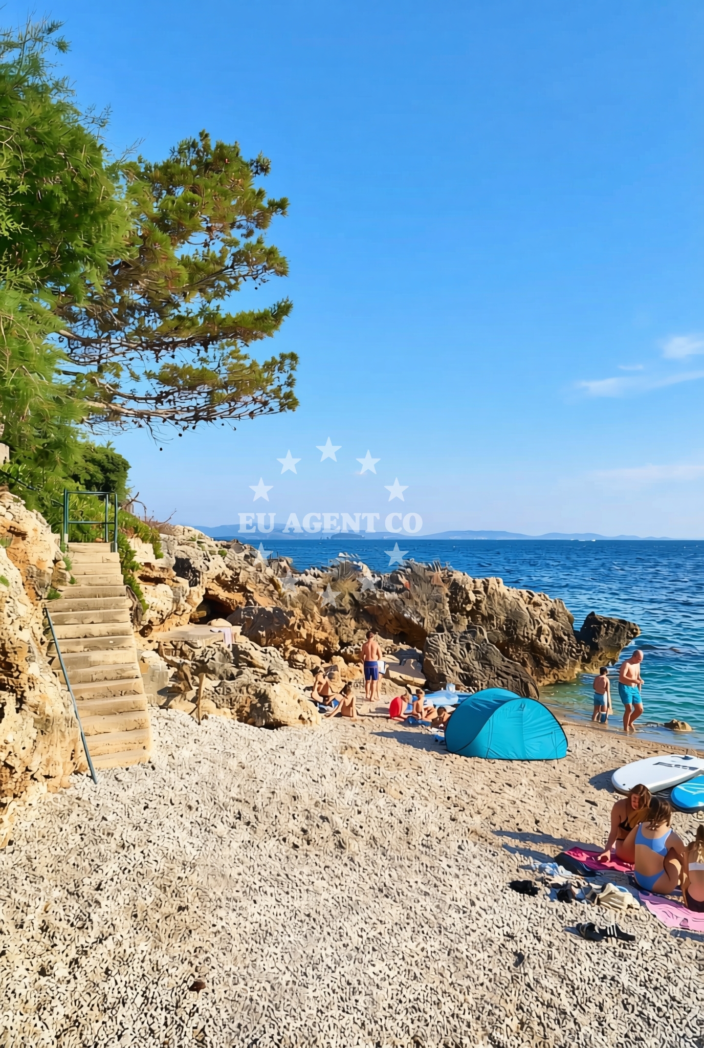 Beach facilities and surroundings at Potomje: beaches and coves (2) in Potomje
