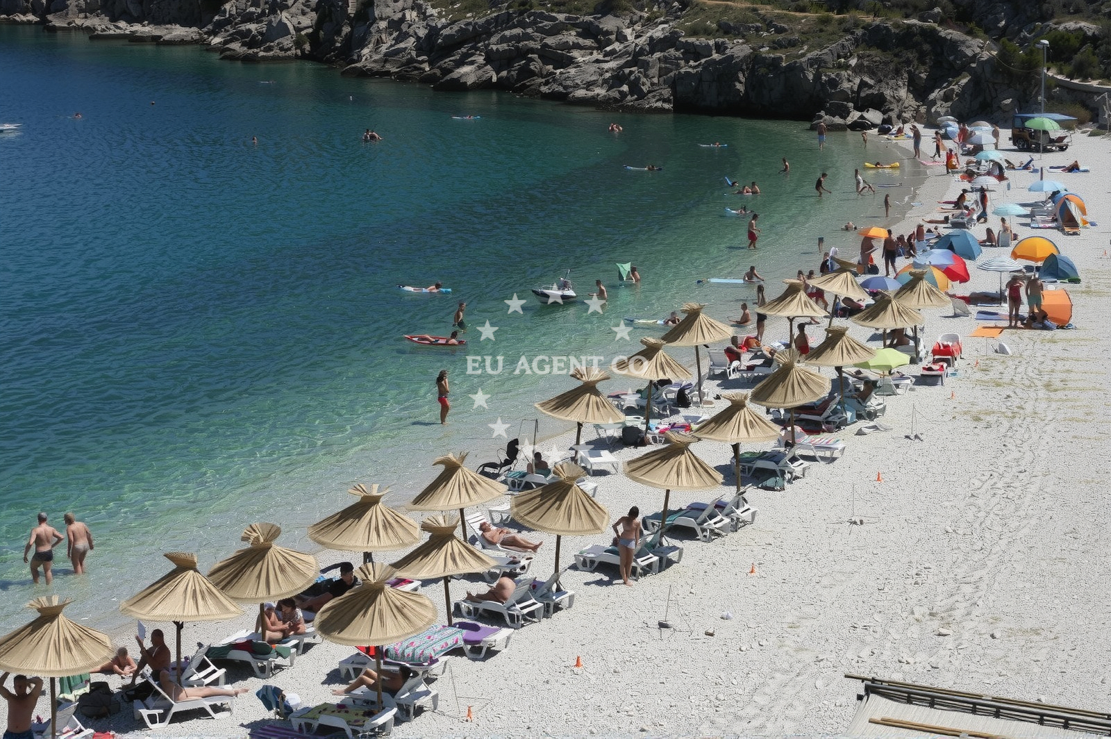Shoreline and swimming area at Potovosce beach in Glagoljaška ulica 6, Vrbnik