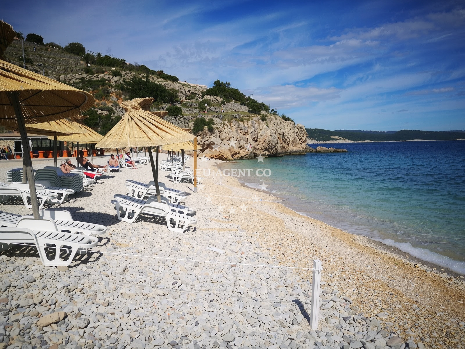 Sea and coastal view of Potovosce beach in Glagoljaška ulica 6, Vrbnik