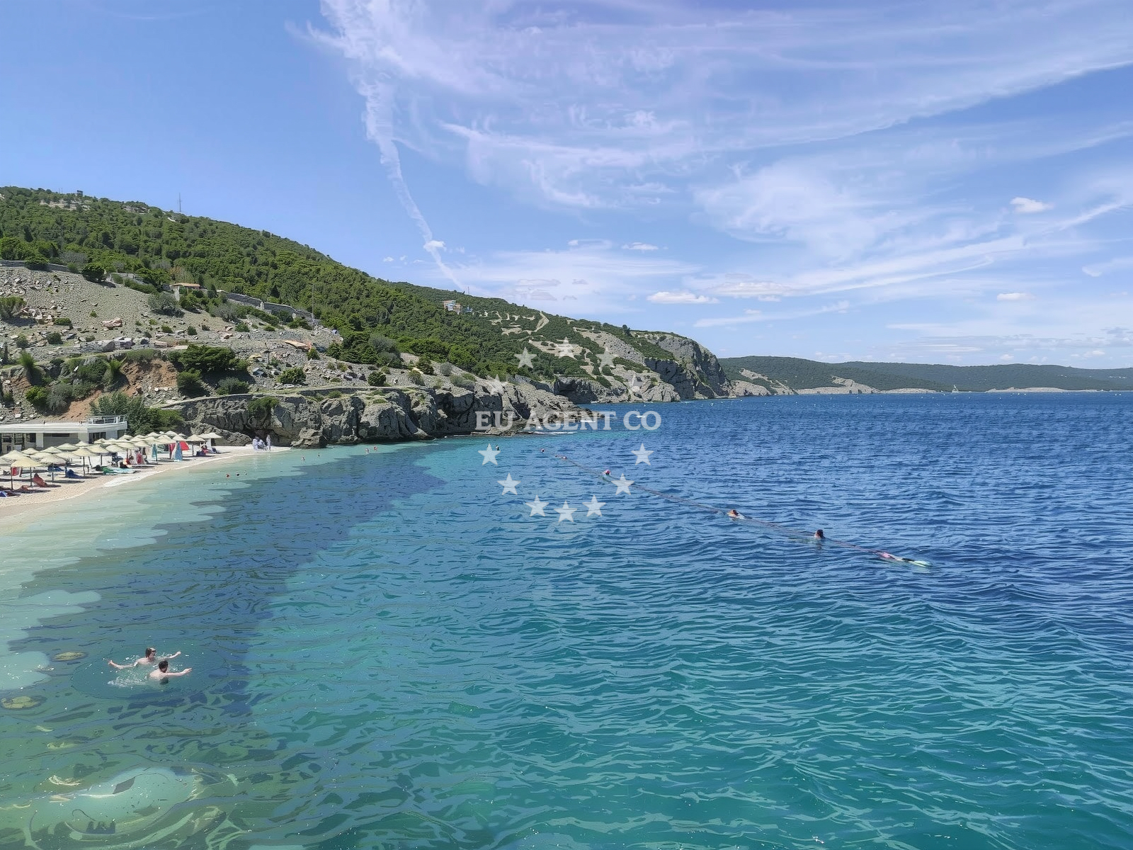 Beach facilities and surroundings at Potovosce beach in Glagoljaška ulica 6, Vrbnik