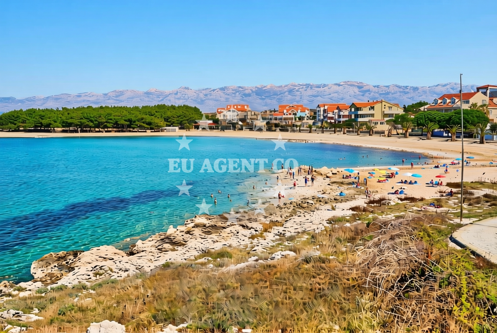 Shoreline and swimming area at Povljana (Pag): beaches and coves (6) in Povljana (Pag)
