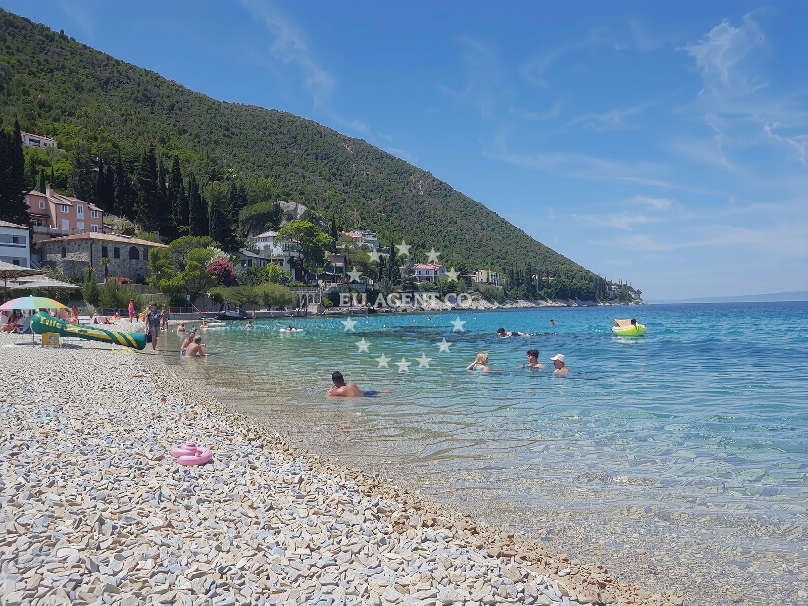 Sea and coastal view of Pozora Beach in Dinka Fabrisa 18 A, Trpanj