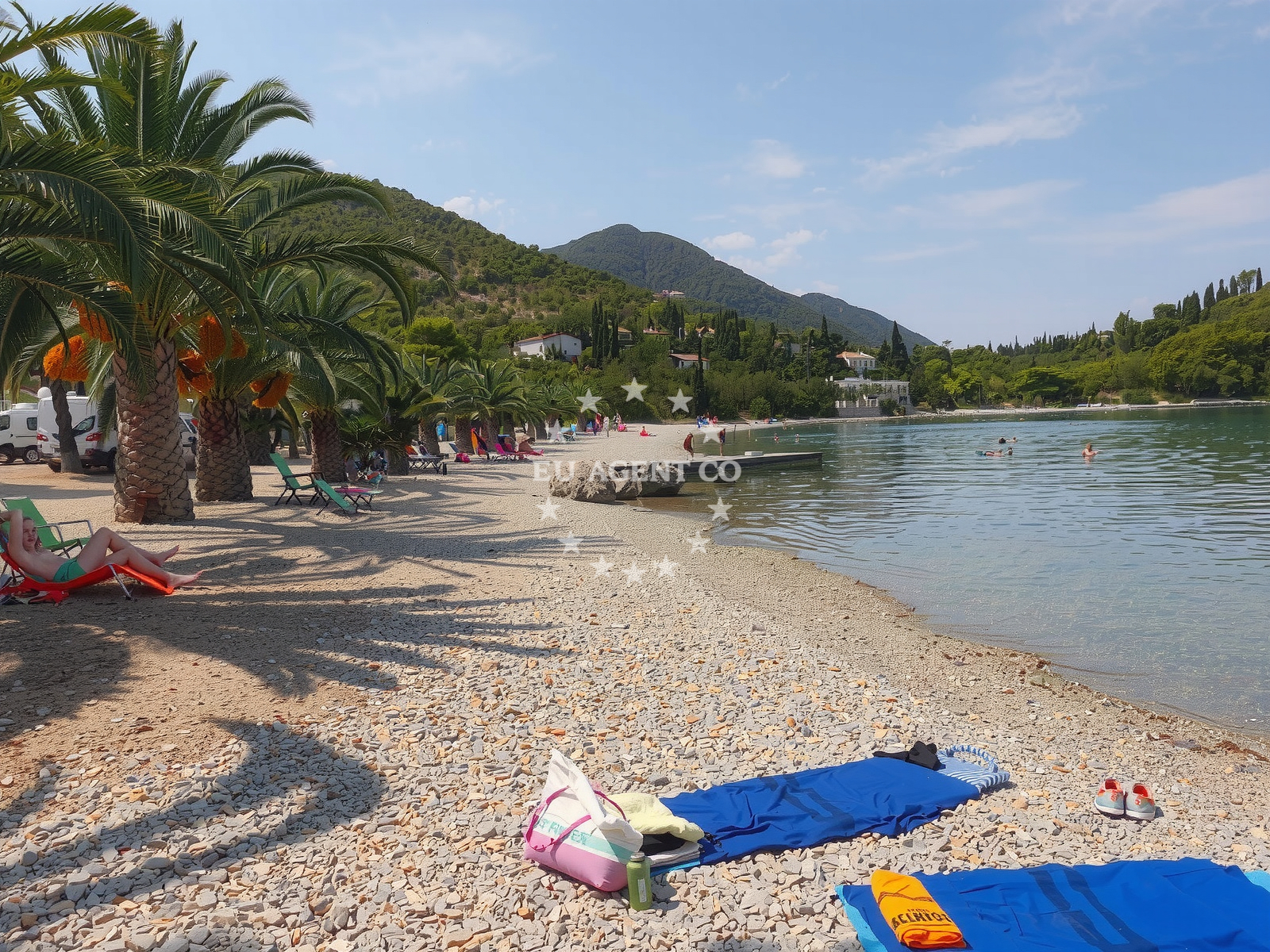 Sea and coastal view of Pozora II beach in Luka bb, Trpanj