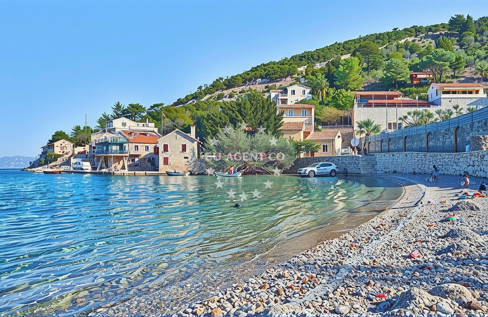 Additional view of Prapatna beach in Jelsa 876, Jelsa