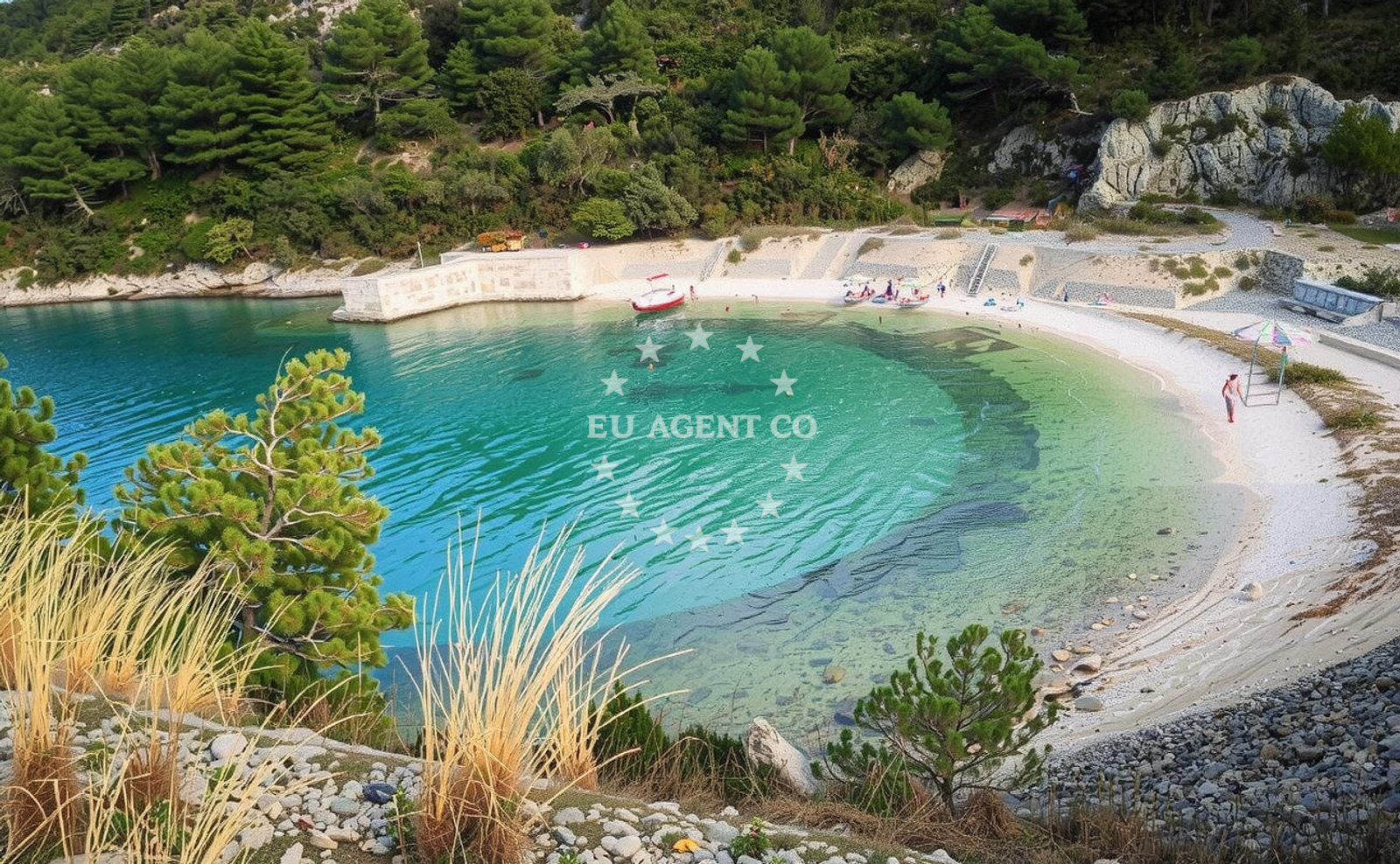 Additional view of Praznica beach in , Postira