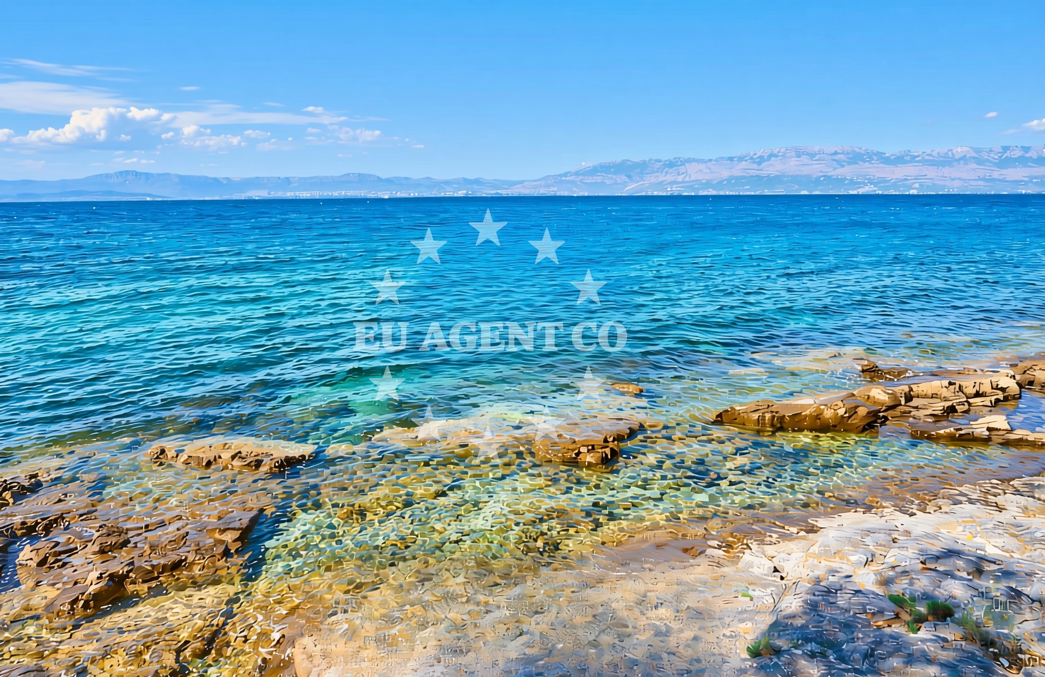 Sea and coastal view of Prbule zapad (FKK), Sutivan (Brač) Beach in Prbule zapad (FKK)