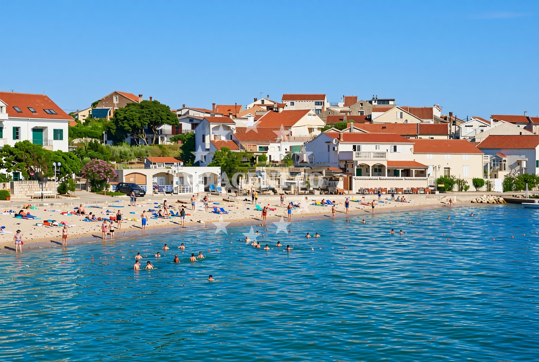 Sea and coastal view of Preko (Ugljan): beaches and coves (8) in Preko (Ugljan)