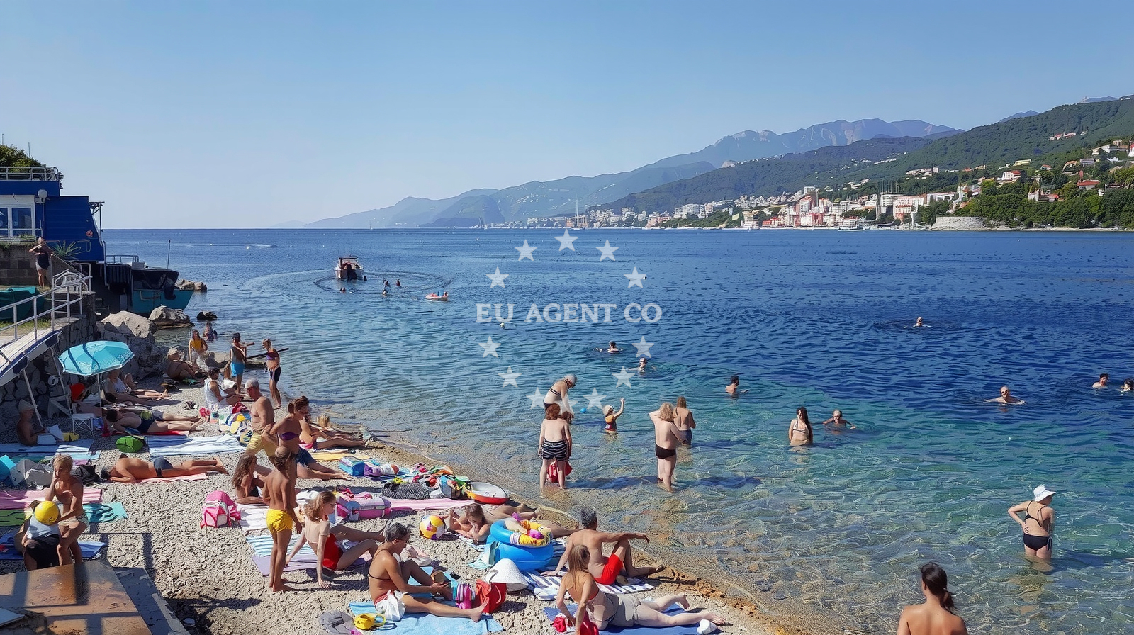 Beach facilities and surroundings at Preluk beach in Ivana i Matka Baštijana 2b , Matulji