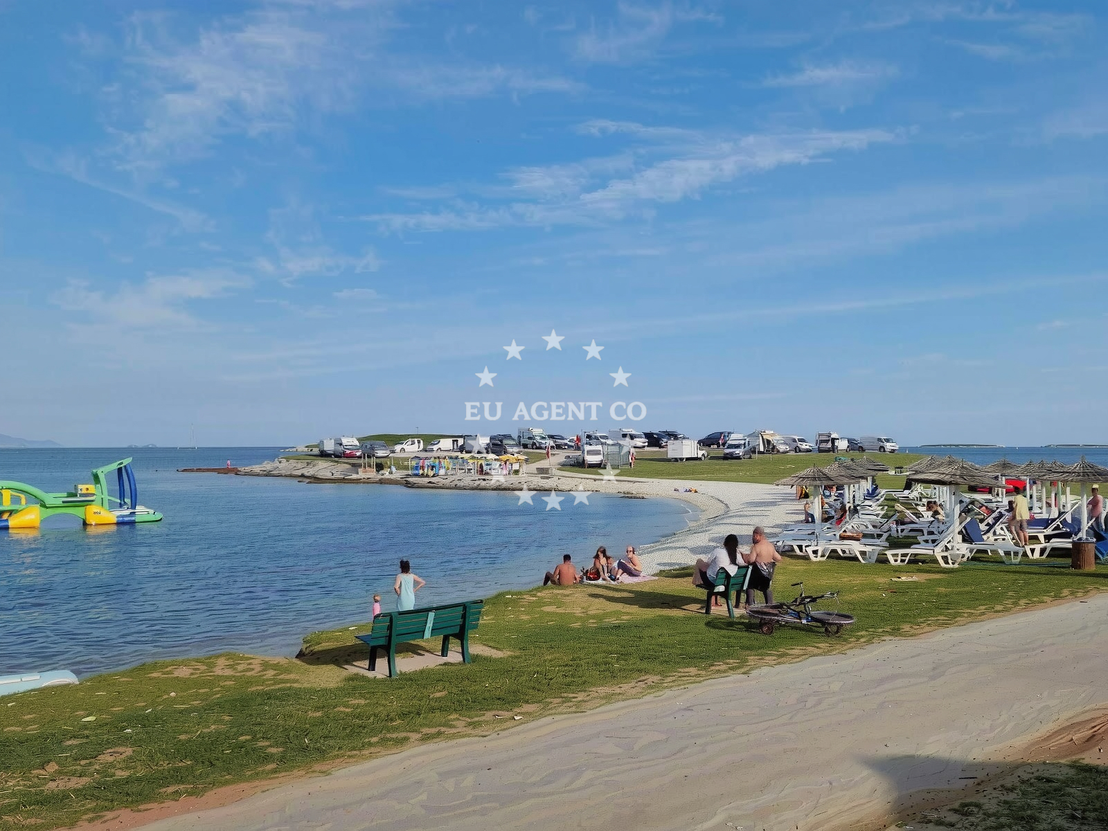 Overview of Premantura Beach in Selo 250, Premantura