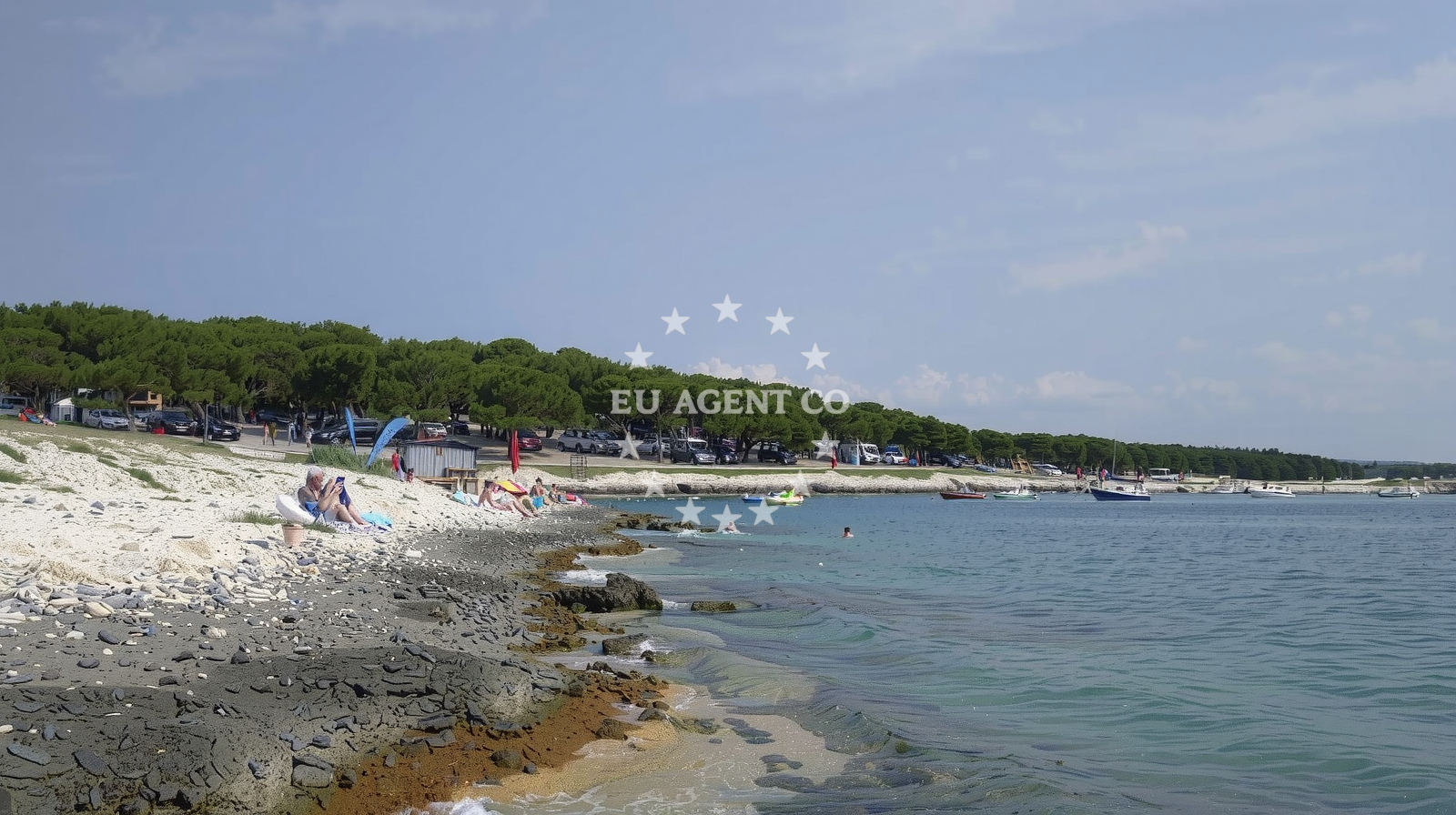 Sea and coastal view of Premantura Beach in Selo 250, Premantura