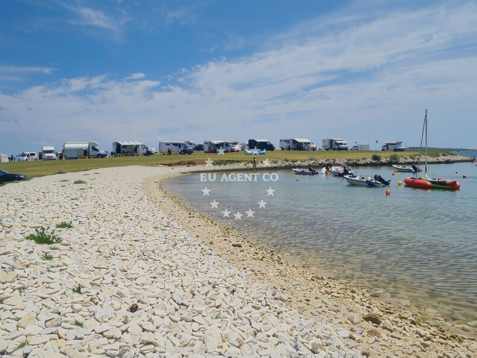Beach facilities and surroundings at Premantura Beach in Selo 250, Premantura