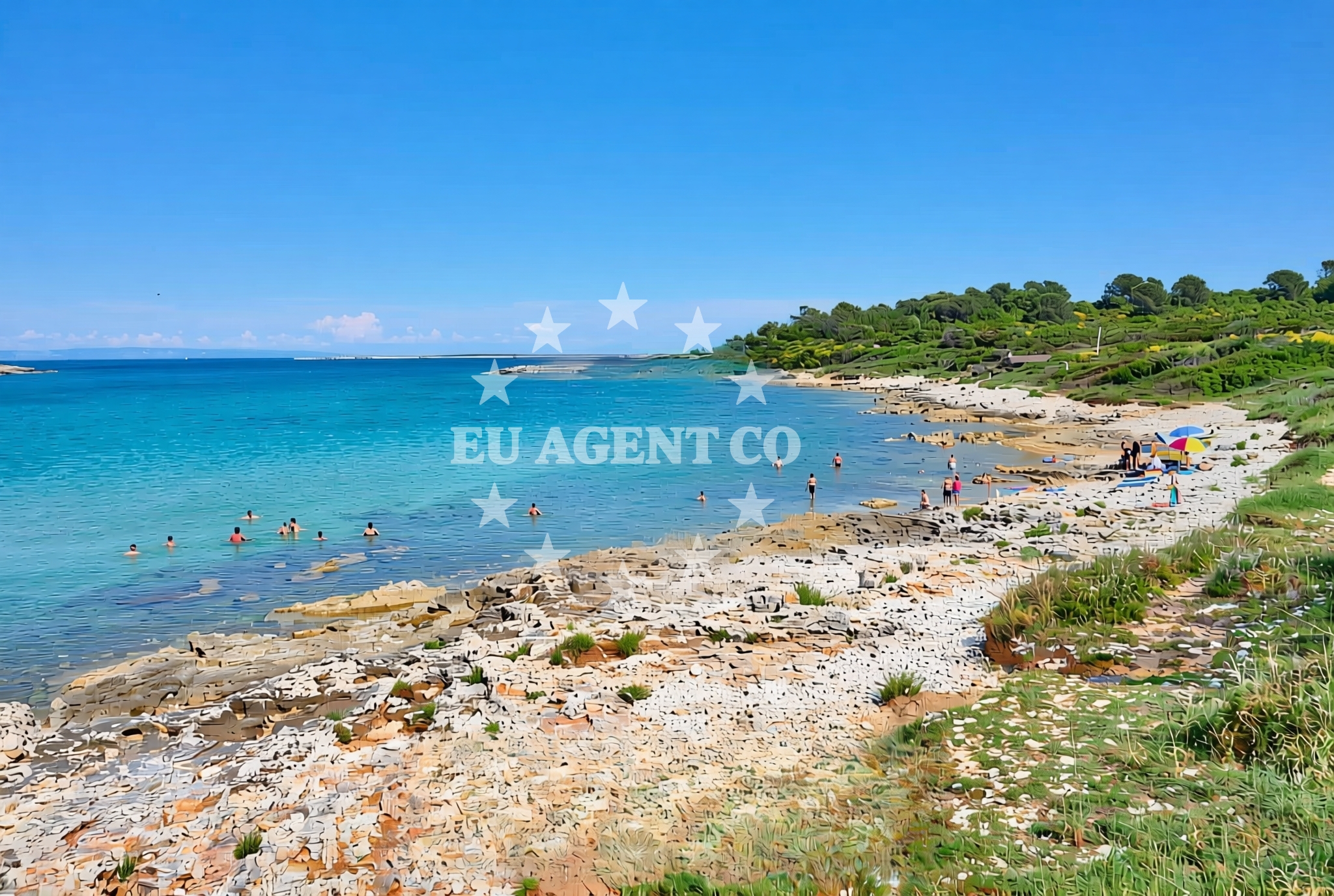 Beach facilities and surroundings at Premantura: beaches and coves (30) in Premantura