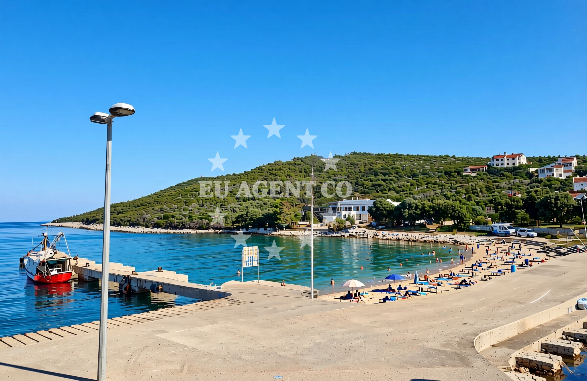 Shoreline and swimming area at Premuda (Premuda): beaches and coves (1) in Premuda (Premuda)