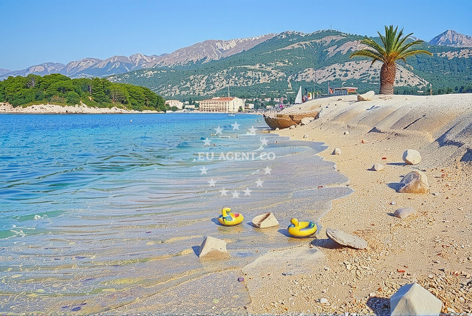Additional view of President beach in Mali Stradun - Babin kuk, Dubrovnik
