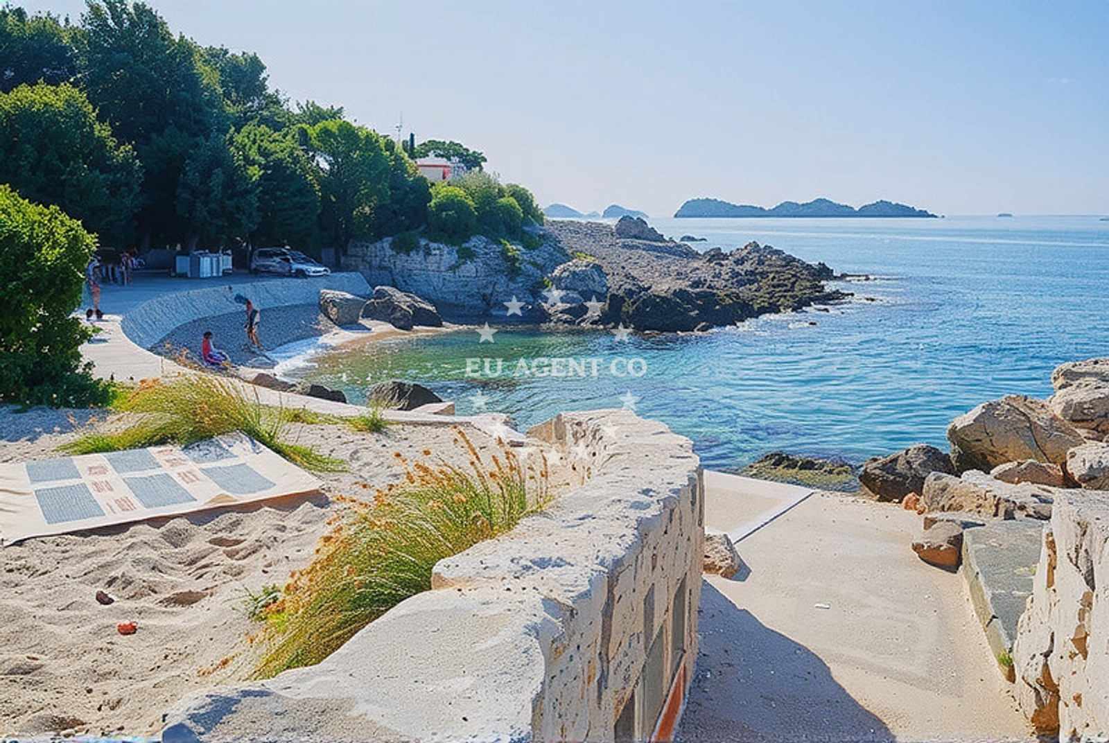 Additional view of President beach in Mali Stradun - Babin kuk, Dubrovnik