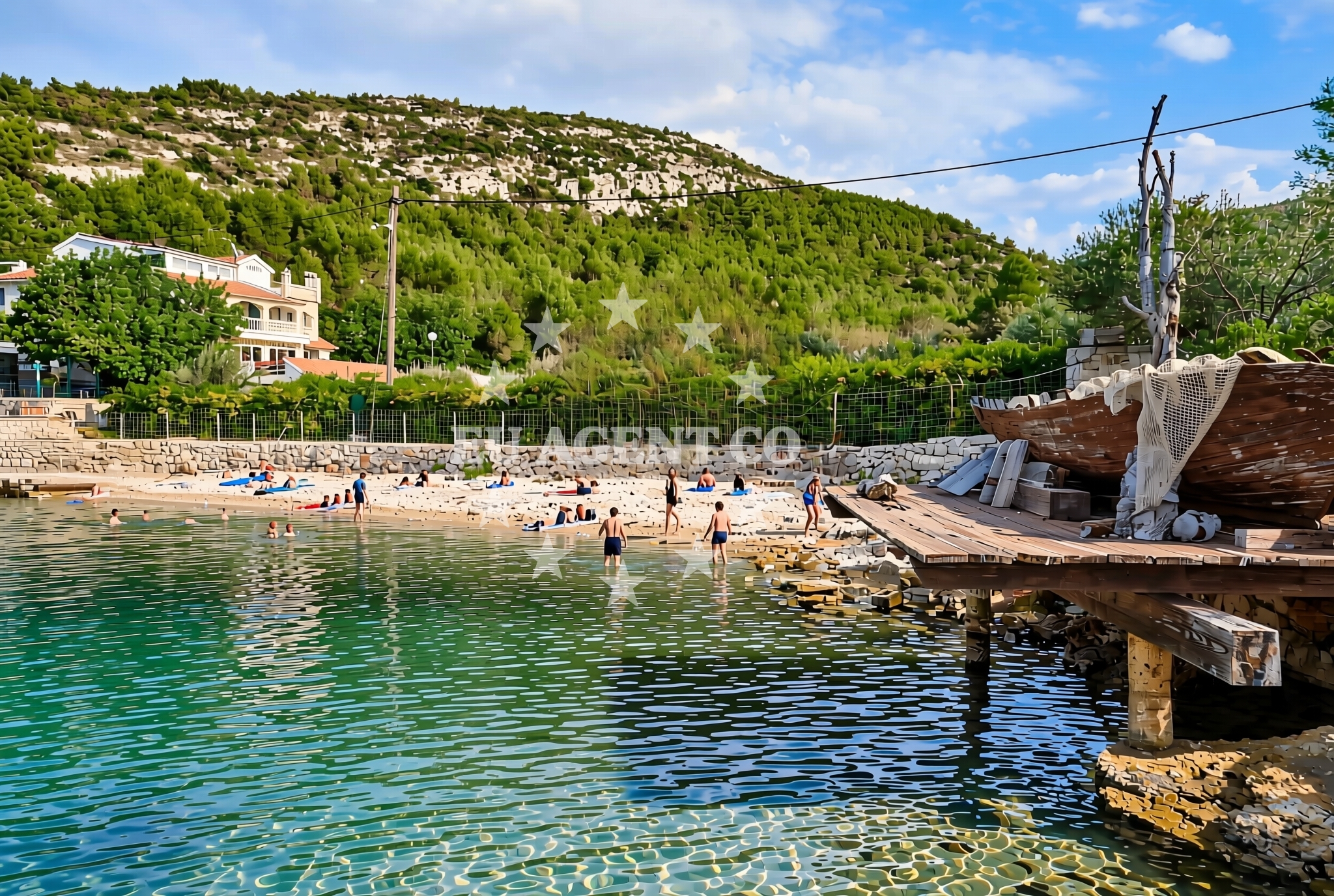 Additional view of Pribinja jug, Hvar (Hvar) Beach in Pribinja jug