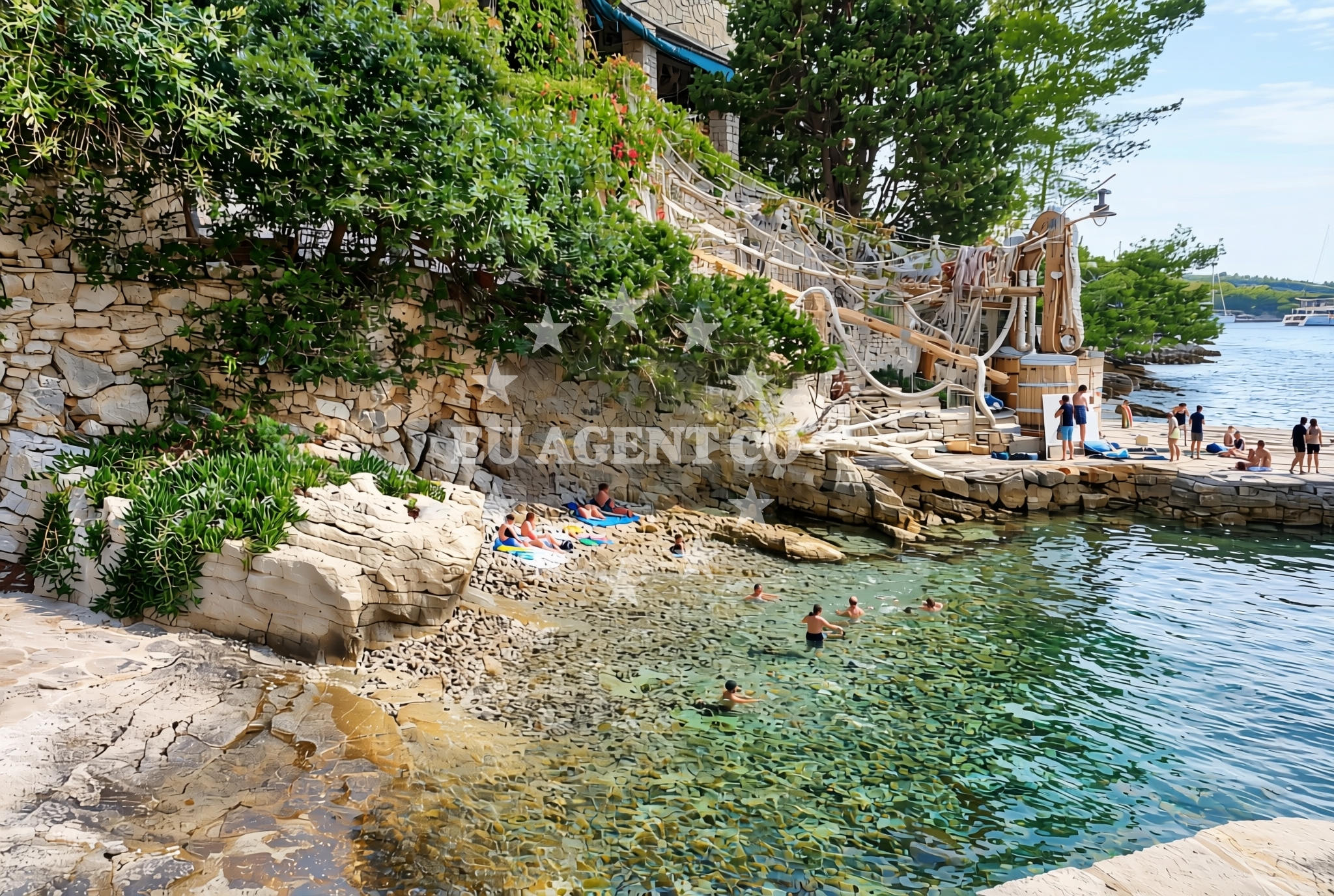 Additional view of Pribinja jug, Hvar (Hvar) Beach in Pribinja jug