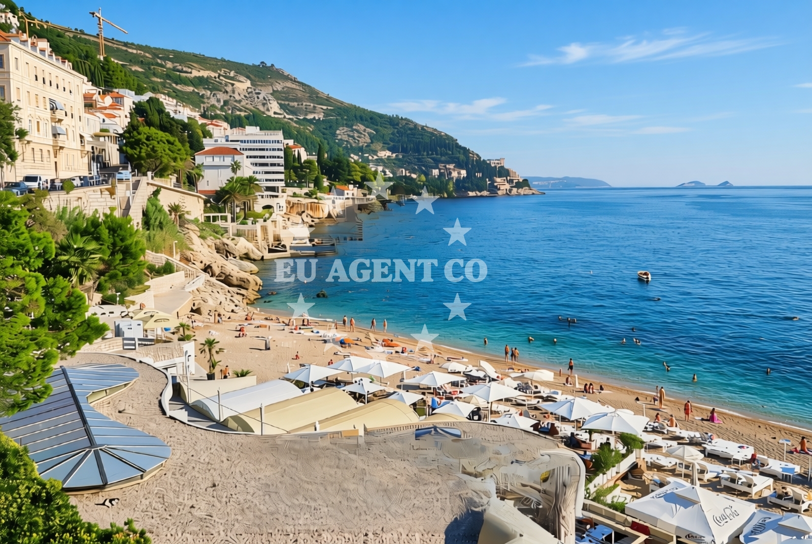 Beach facilities and surroundings at Prijevor: beaches and coves in Prijevor