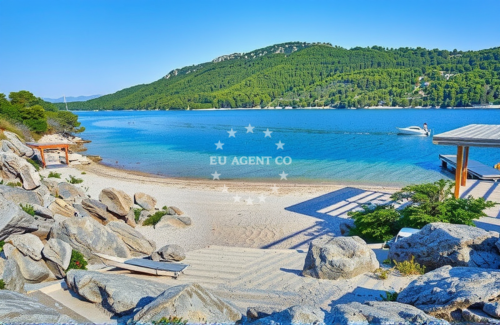 Additional view of Prijezba Beach in Luka 86, Šipanska Luka