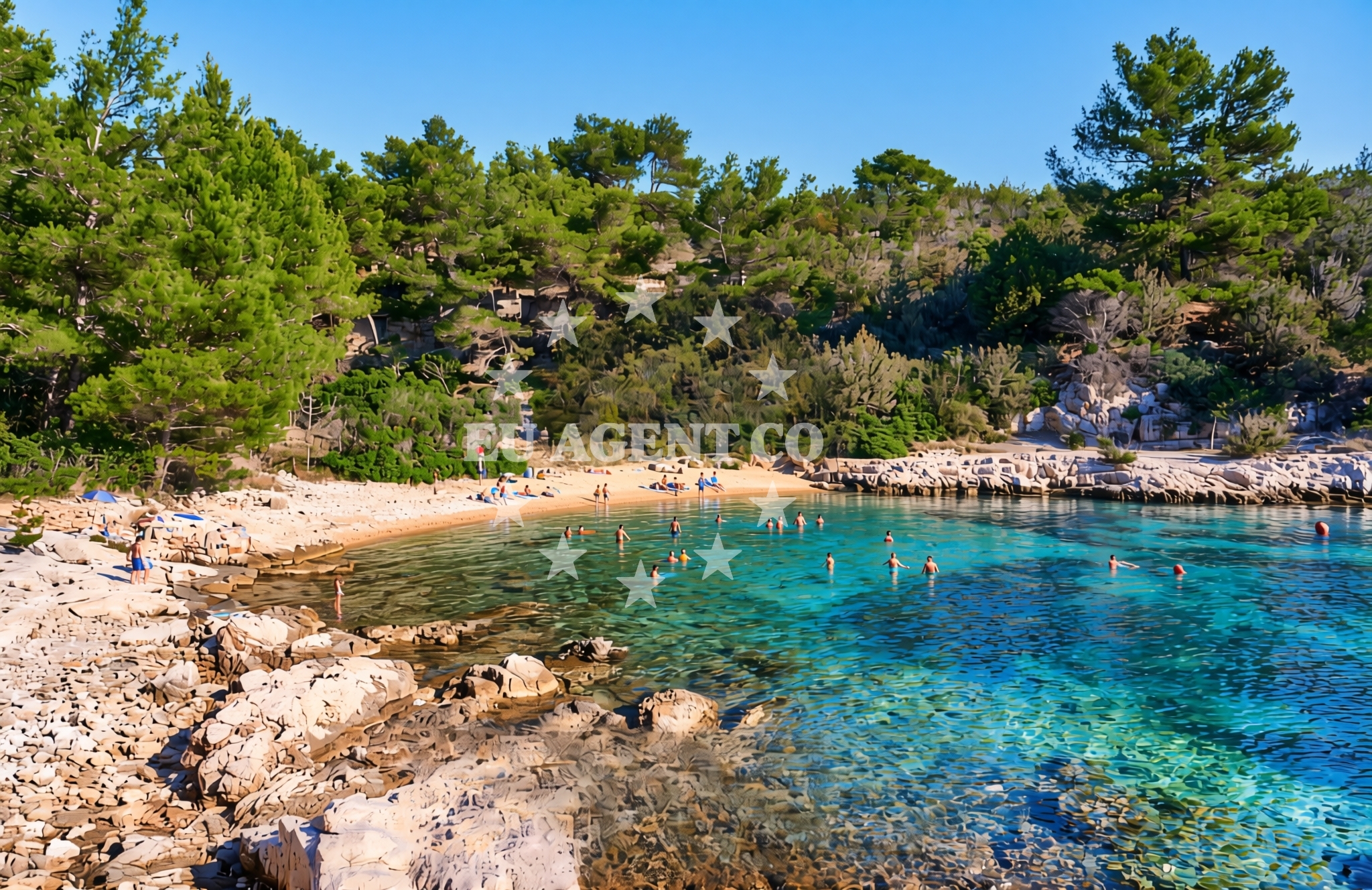Overview of Priluka, Rudina (Hvar) Beach in Priluka