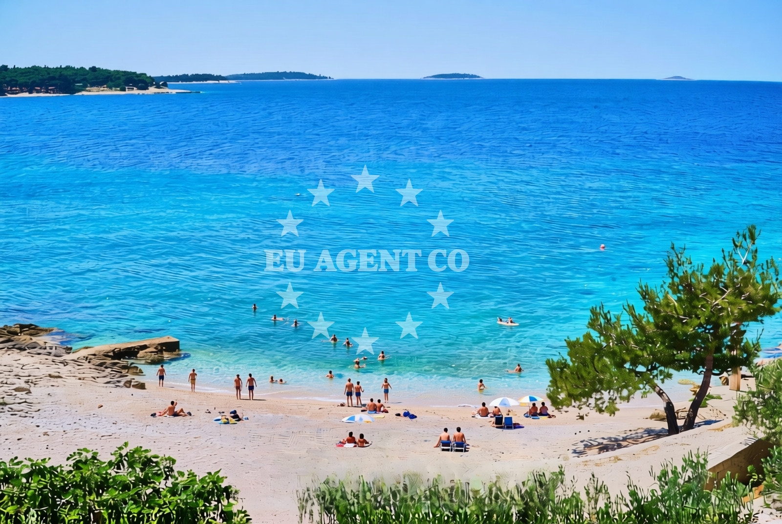 Overview of Primošten Burnji: beaches and coves (6) in Primošten Burnji
