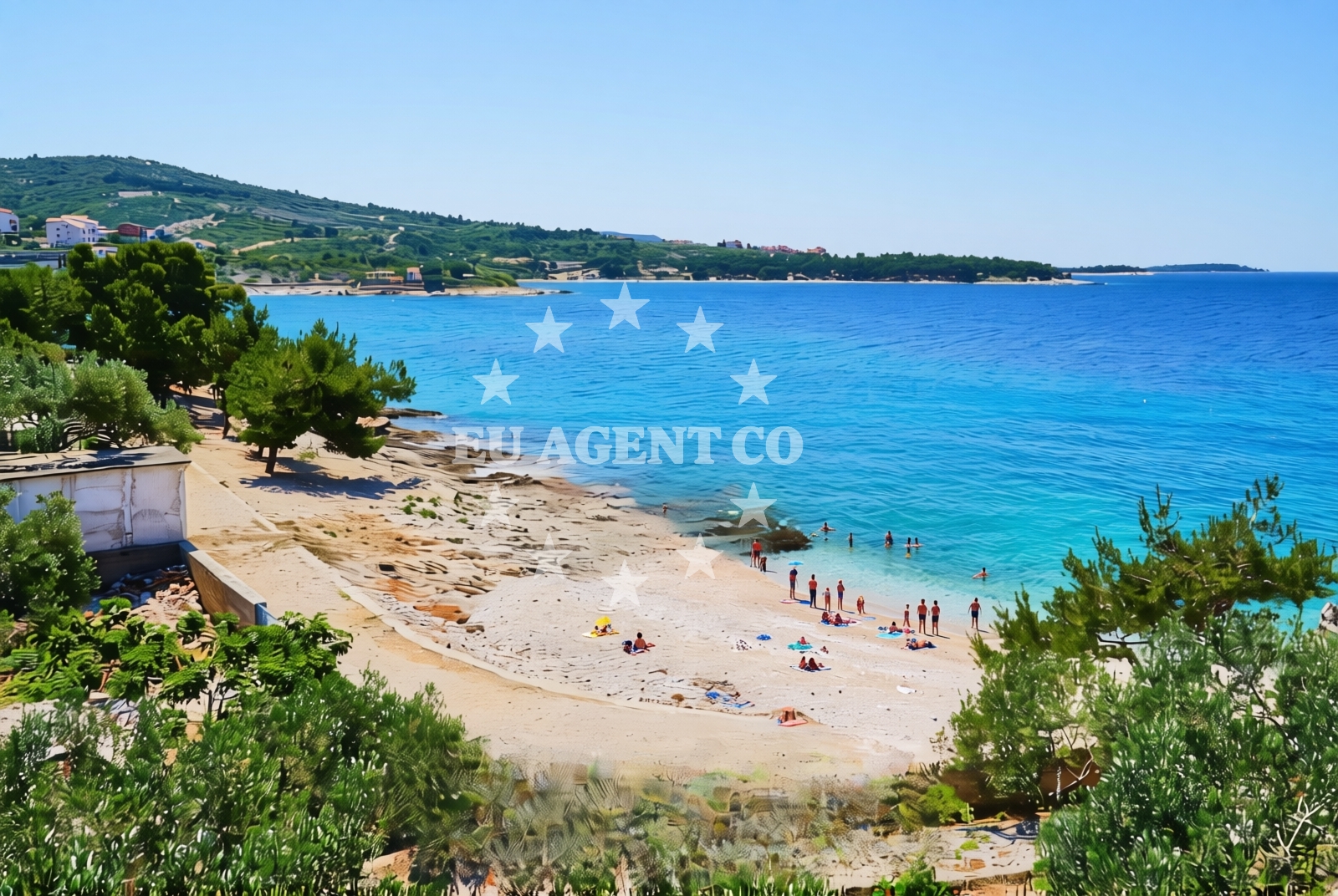 Shoreline and swimming area at Primošten Burnji: beaches and coves (6) in Primošten Burnji