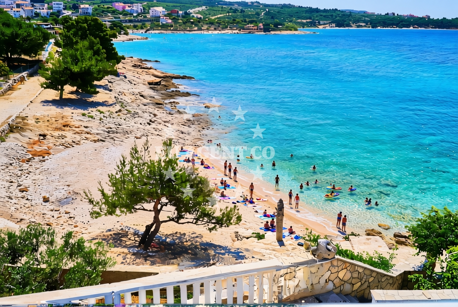 Sea and coastal view of Primošten Burnji: beaches and coves (6) in Primošten Burnji