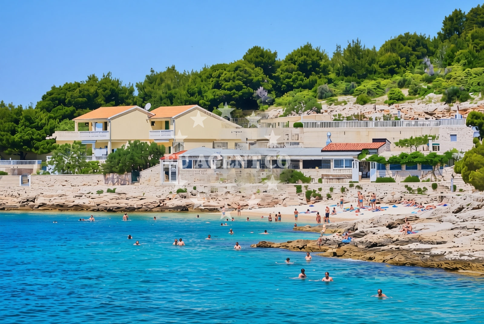 Beach facilities and surroundings at Primošten Burnji: beaches and coves (6) in Primošten Burnji