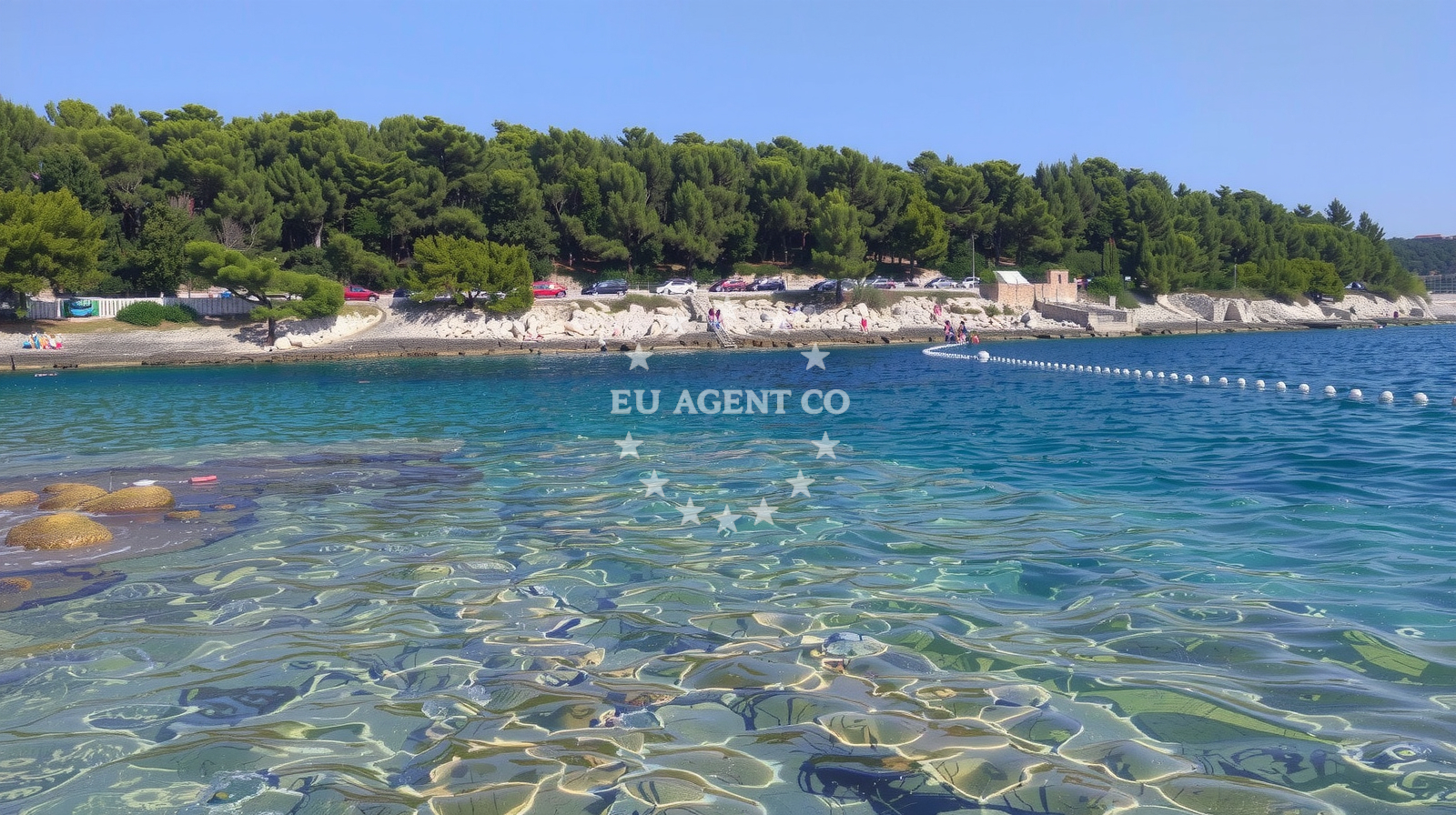 Sea and coastal view of Pripanje beach in Koromačno 29, Koromačno