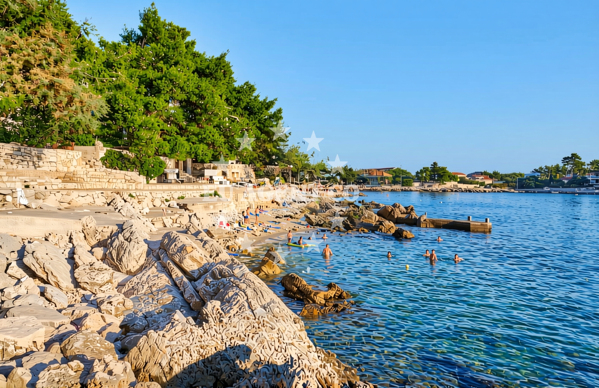 Additional view of Prižba zapad, Blato (Korčula) Beach in Prižba zapad