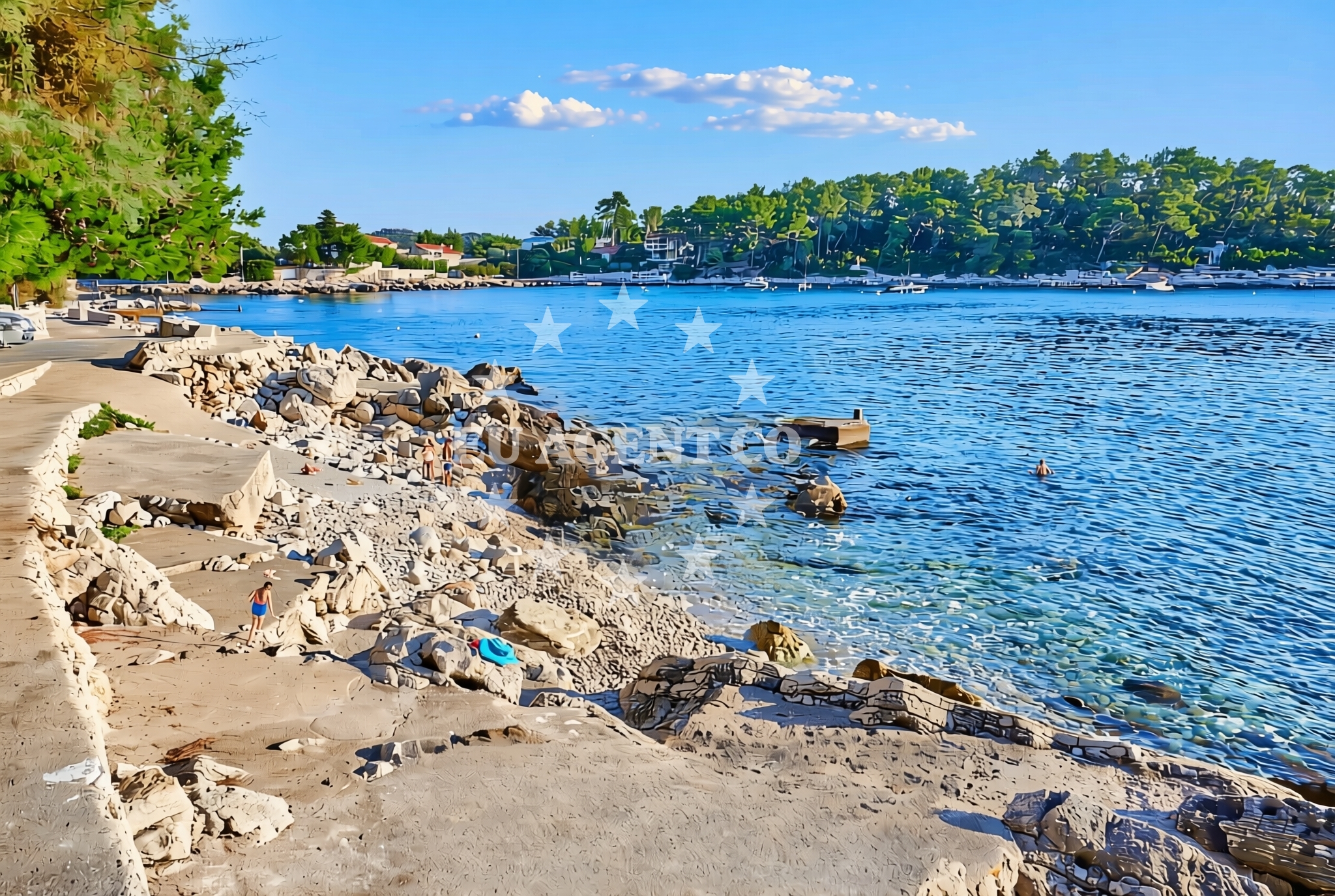 Additional view of Prižba zapad, Blato (Korčula) Beach in Prižba zapad