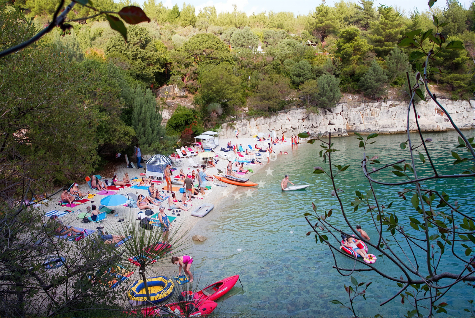 Additional view of Prizinja beach in Girandella 7, Rabac
