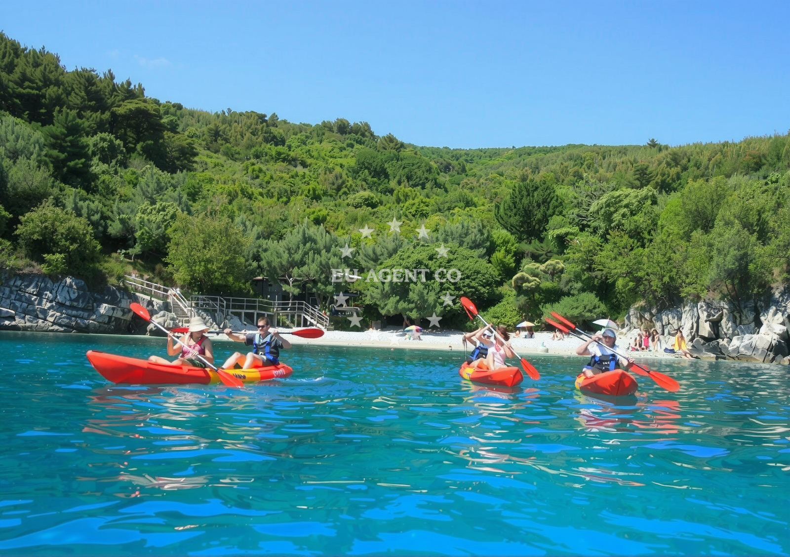 Additional view of Prizinja beach in Girandella 7, Rabac