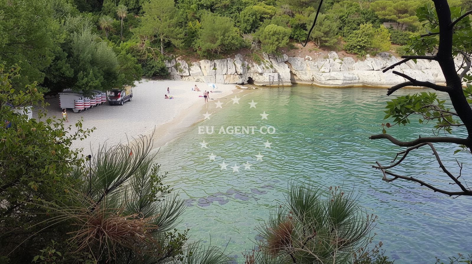 Additional view of Prizinja beach in Girandella 7, Rabac
