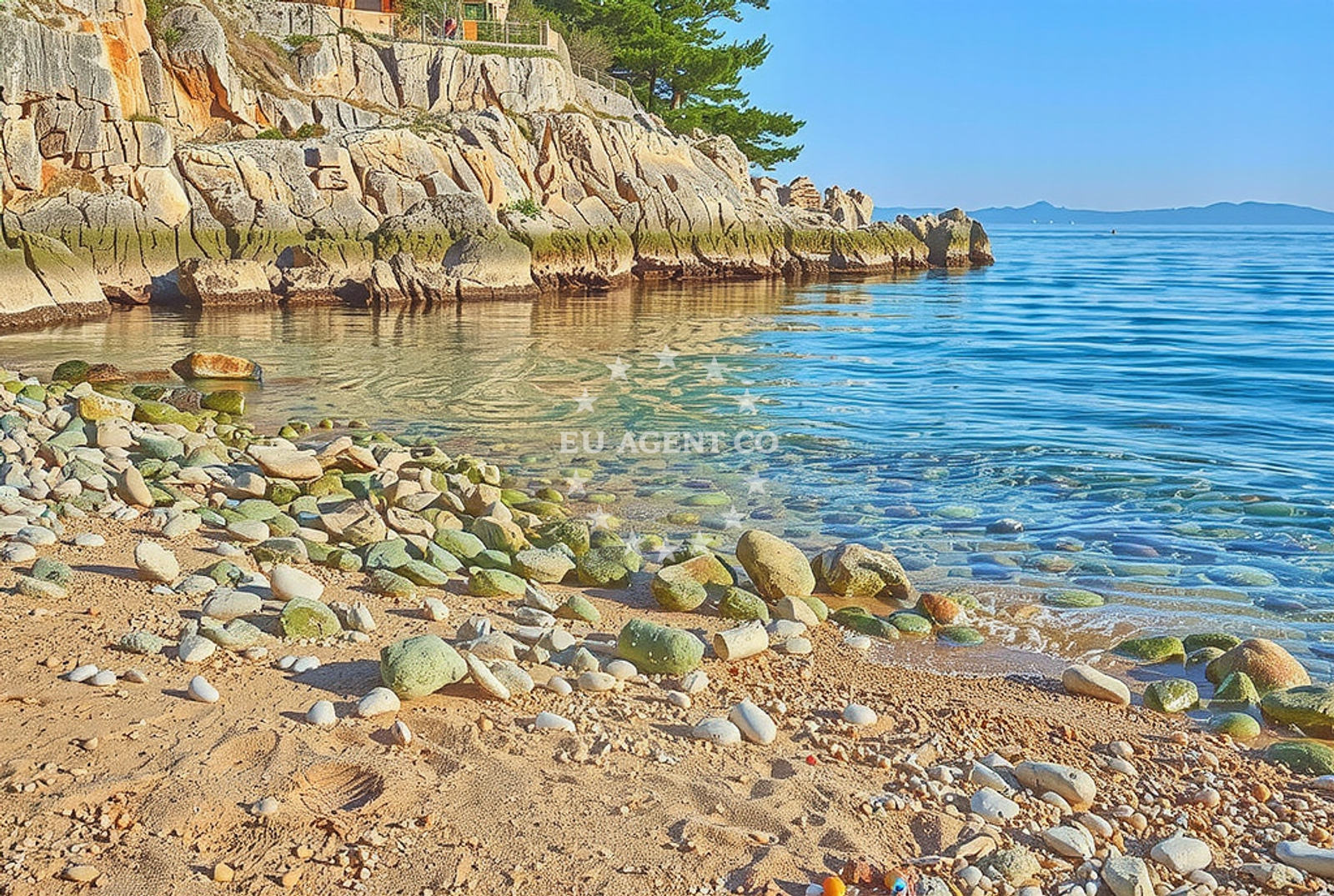 Additional view of Prizinja beach in Girandella 7, Rabac