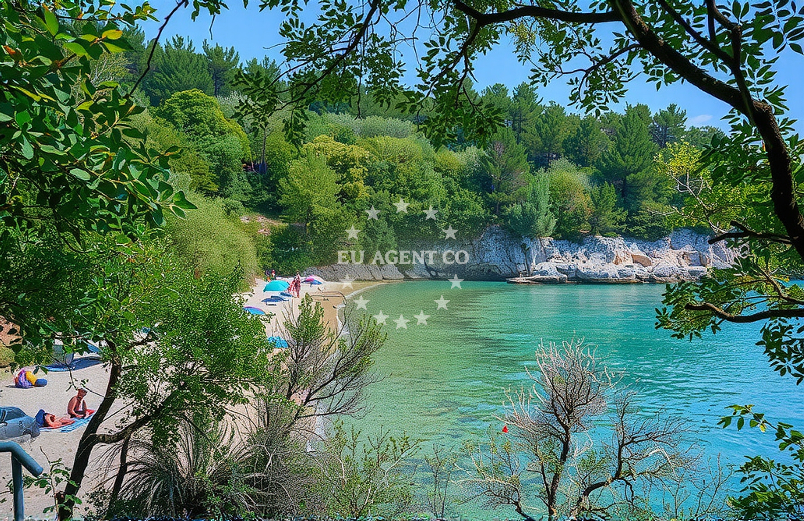 Additional view of Prizinja beach in Girandella 7, Rabac