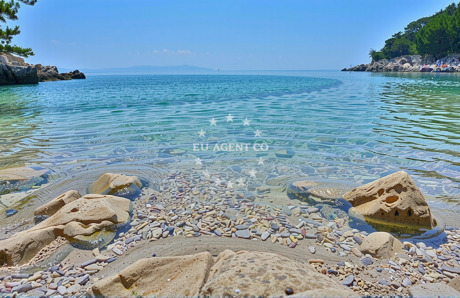 Additional view of Prizinja beach in Girandella 7, Rabac