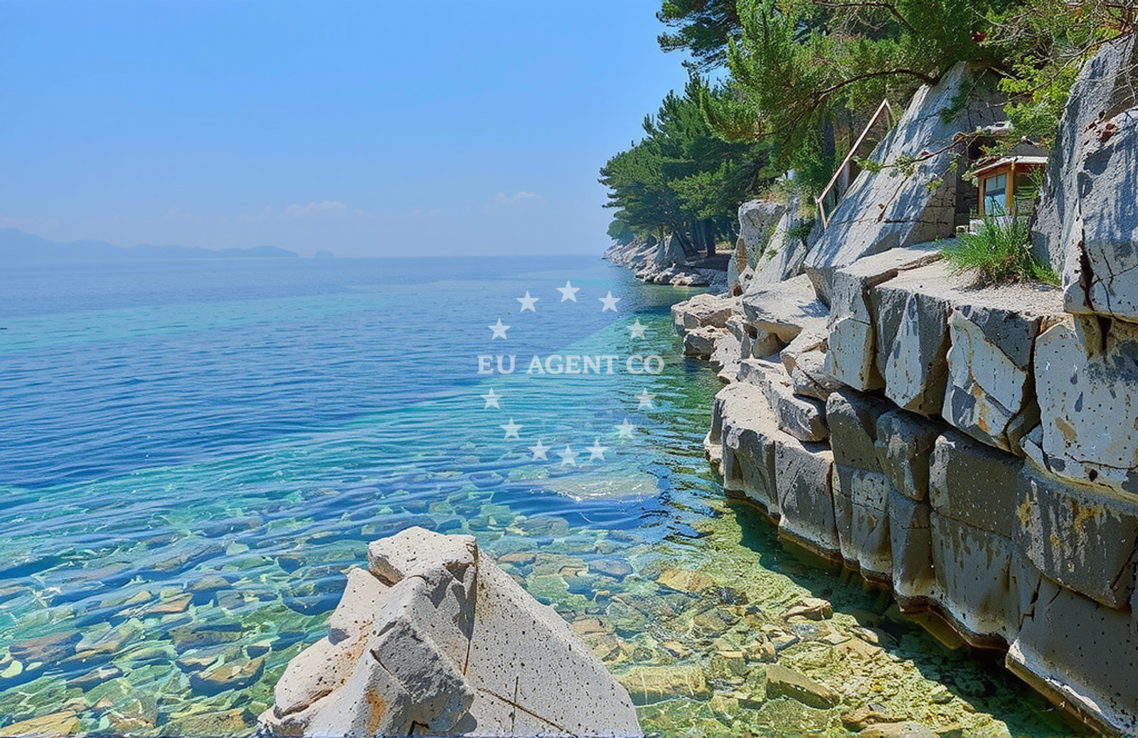 Additional view of Prizinja beach in Girandella 7, Rabac