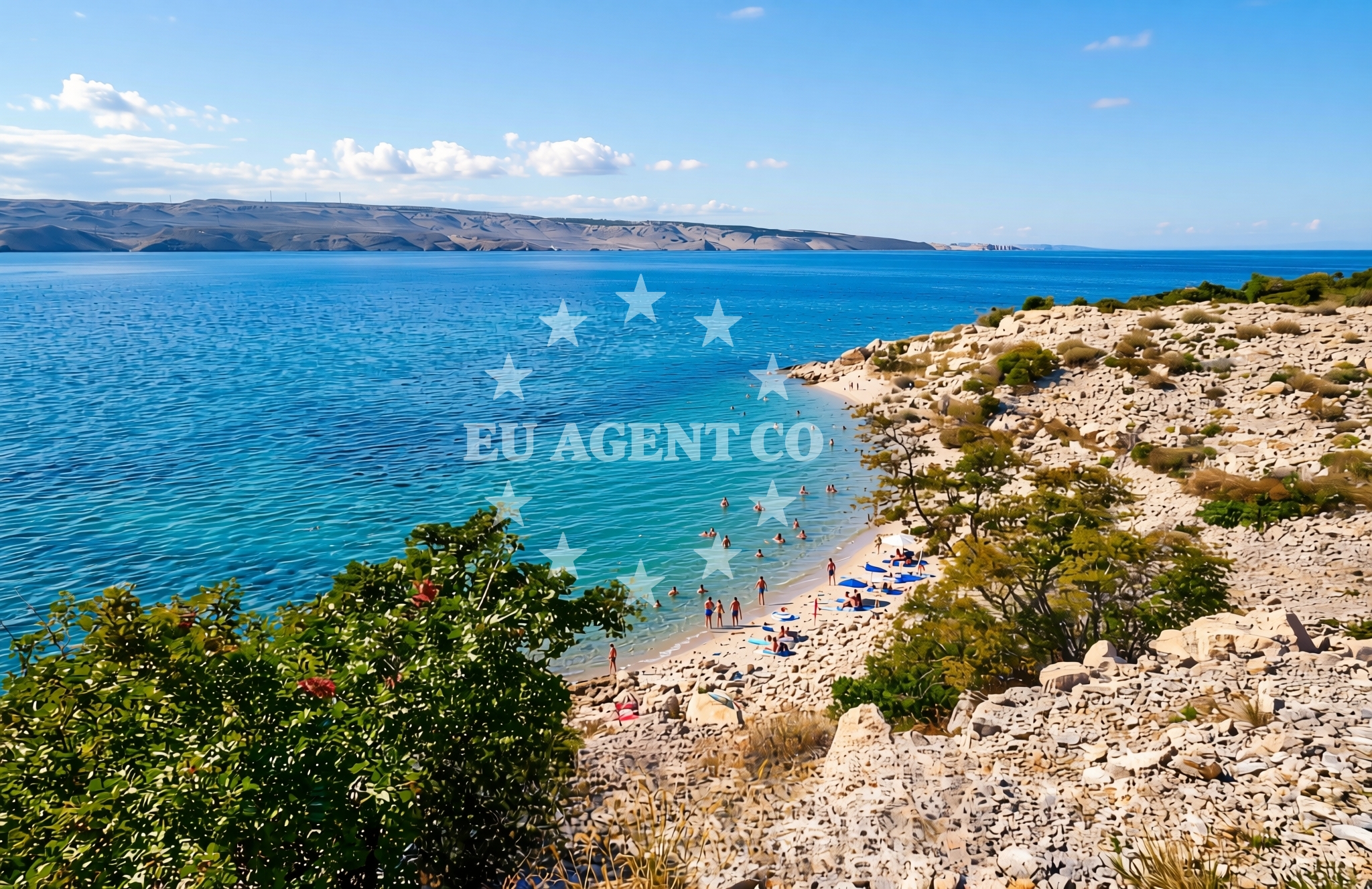 Overview of Prizna: beaches and coves (3) in Prizna