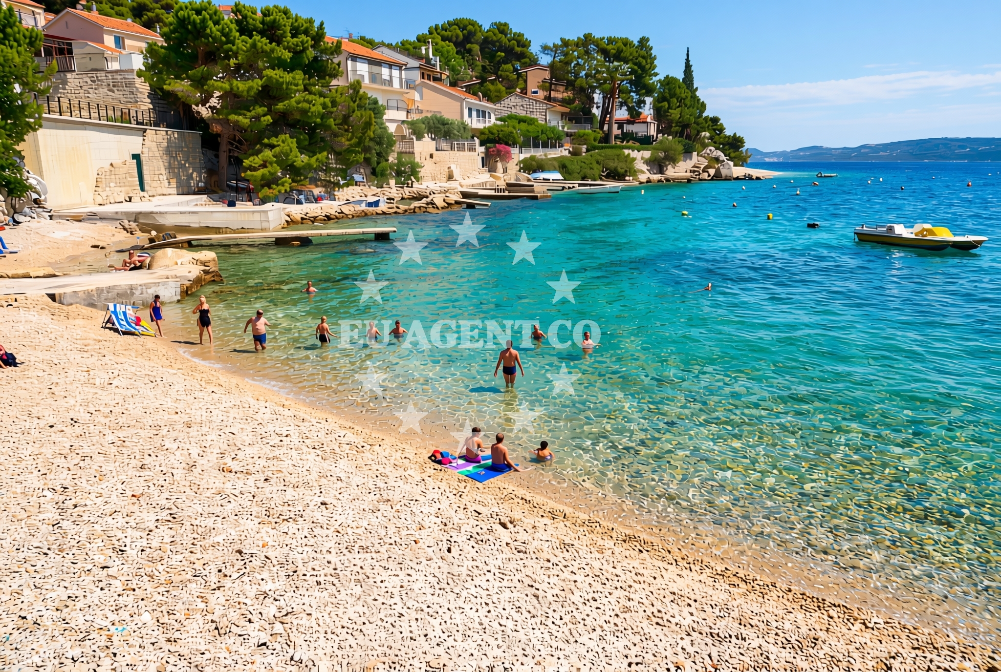 Additional view of Prkanj, Stanići (Omiš) Beach in Prkanj