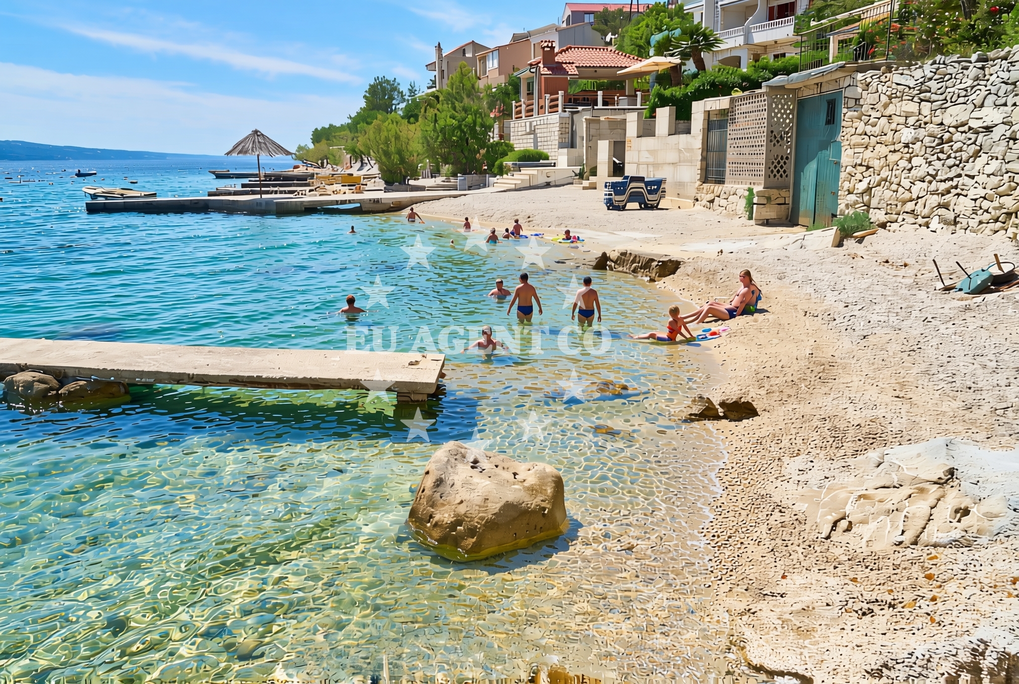 Additional view of Prkanj, Stanići (Omiš) Beach in Prkanj