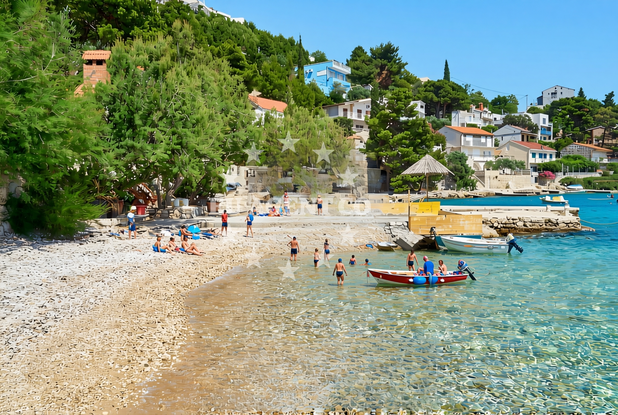 Additional view of Prkanj, Stanići (Omiš) Beach in Prkanj