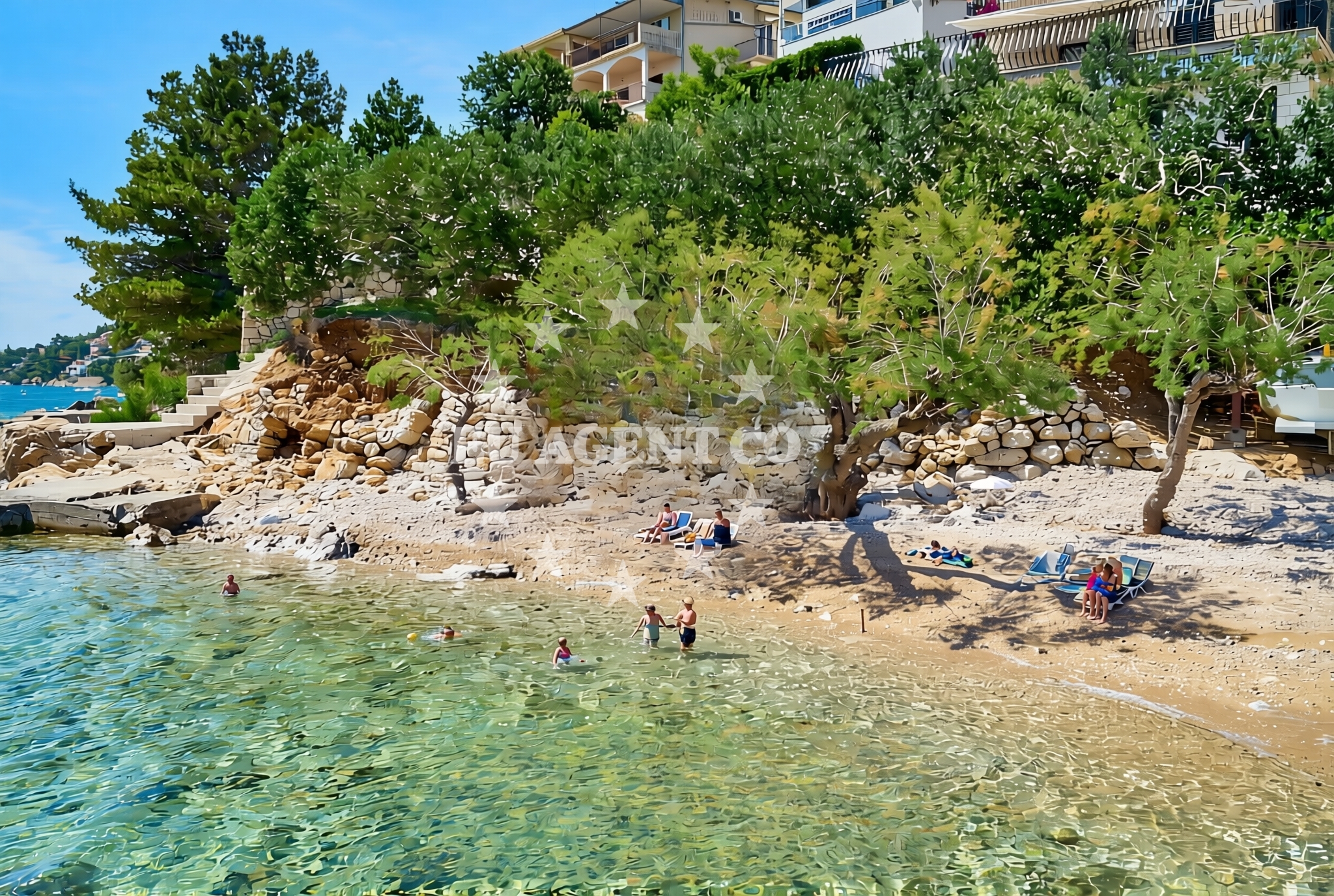 Additional view of Prkanj, Stanići (Omiš) Beach in Prkanj