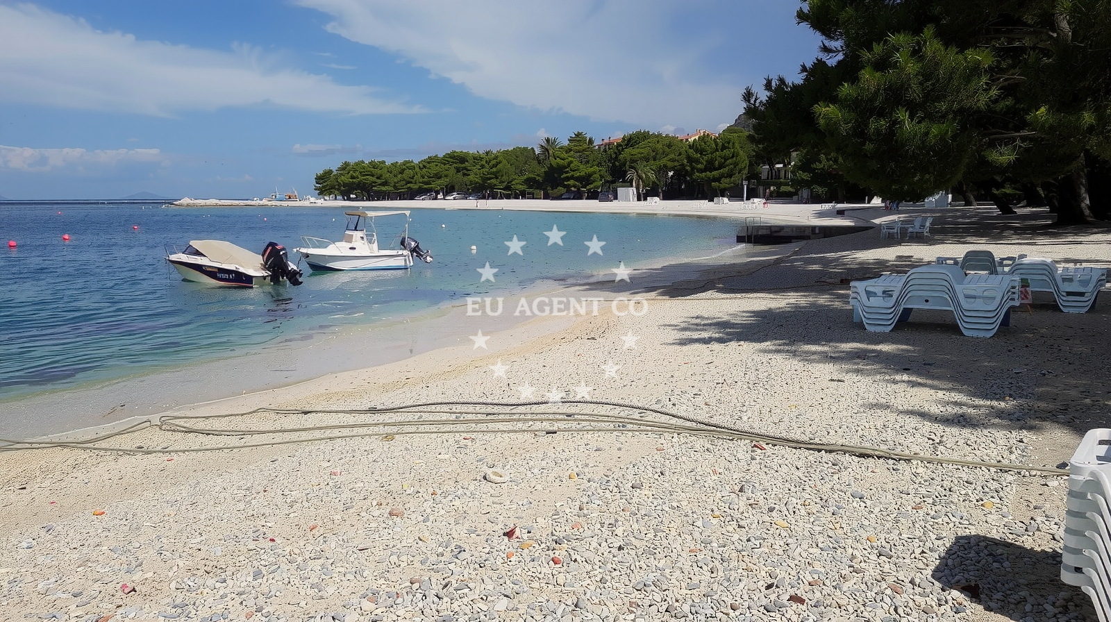 Sea and coastal view of Promajna beach in Puntin 19, Promajna