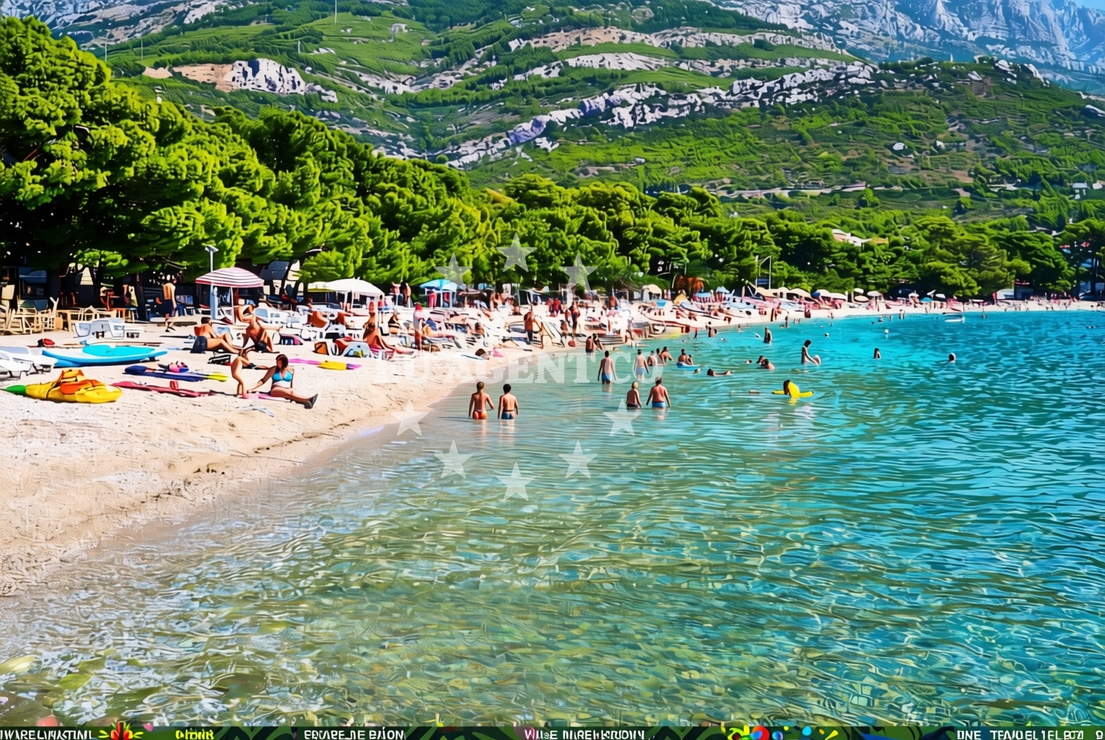 Sea and coastal view of Promajna, Promajna Beach in Promajna