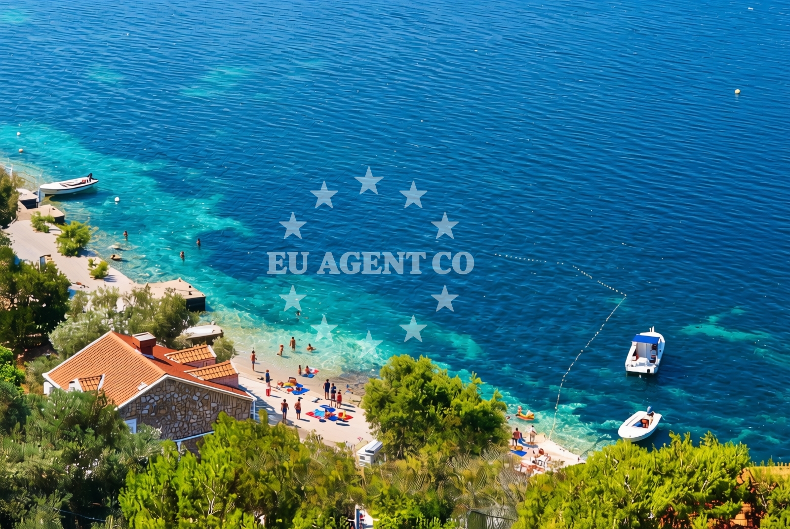 Overview of Prožurska Luka (Mljet): beaches and coves (1) in Prožurska Luka (Mljet)