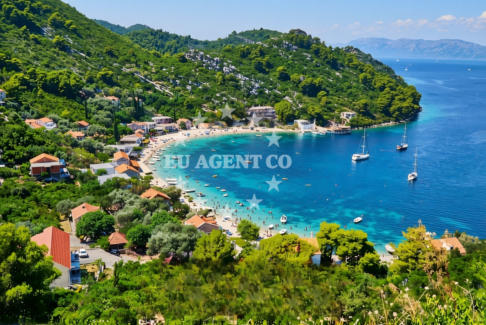 Sea and coastal view of Prožurska Luka (Mljet): beaches and coves (1) in Prožurska Luka (Mljet)